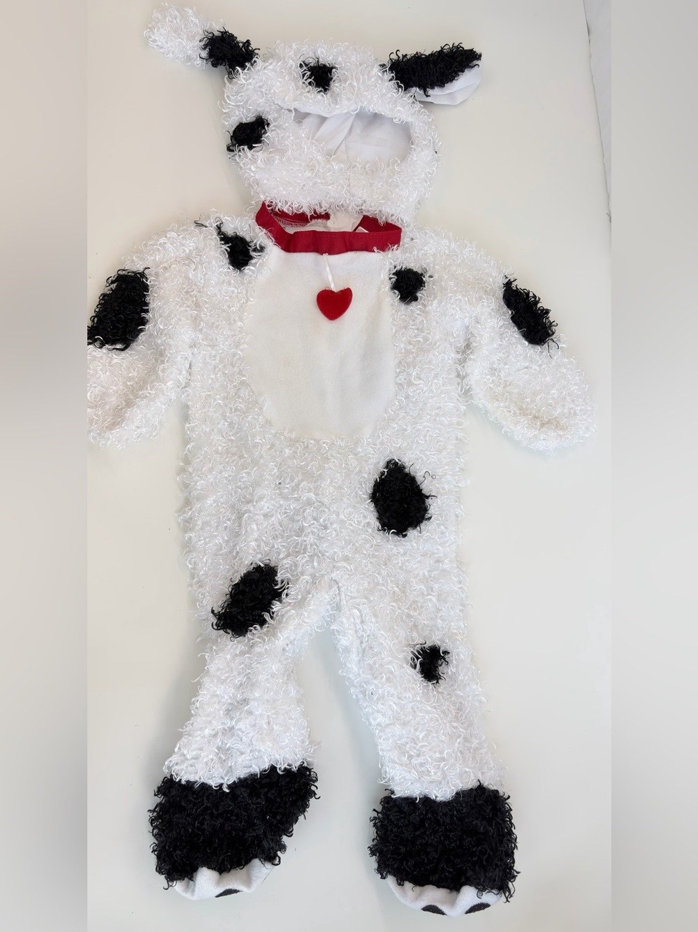 Rubie's Dalmatian Soft White furry Dog Puppy Baby Halloween Costume 12-18 month